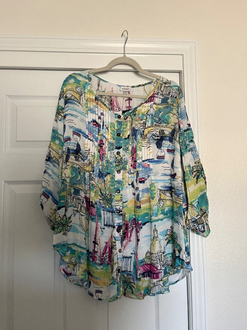Colorful Vacation Blouse